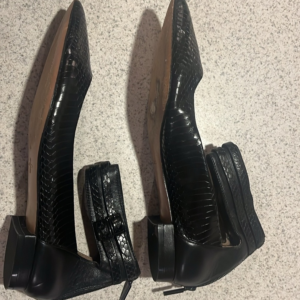 Pour la Victoire 100% black croc leather half a inch heel hight - Picture 5 of 8